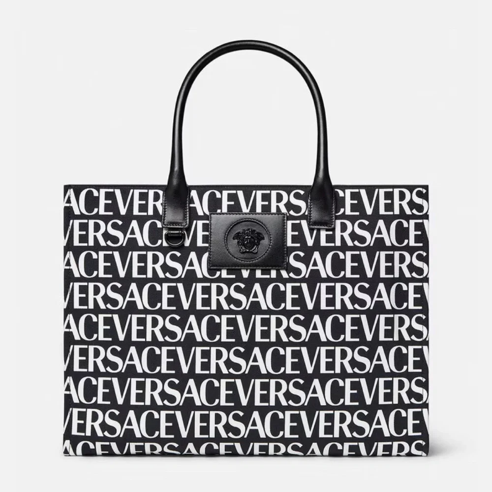 VERSACE ALLOVER LARGE TOTE BAG